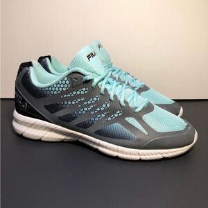 Womens FILA Memory Speedstride Teal Running Shoes / Size 8.5